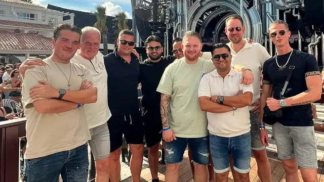 Verkopers van MSI Elite samen op incentive-trip in Ibiza, 2025